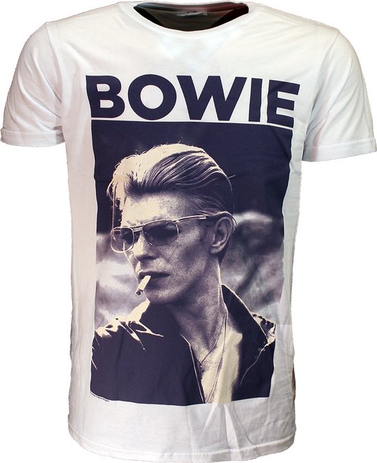 David Bowie Rookt Een Sigaret T-Shirt - Officiële Merchandise - L