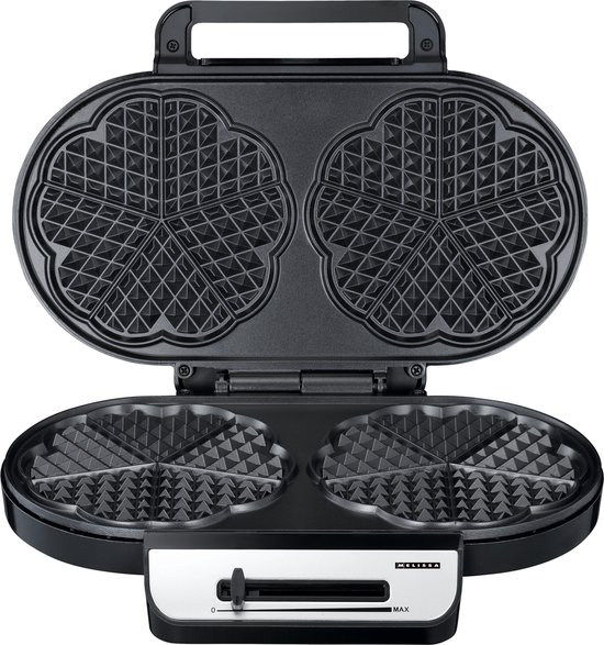 Melissa Wafelijzer - Hartvorm - 1200W - Dubbele Wafelmaker - 10 wafels per keer - 16250087 - Zwart — afbeelding 3
