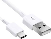 USB C kabel - USB C naar USB A kabel - USB C oplader - USB naar USB C kabel - USB C naar USB kabel - USB a naar USB C kabel - USB C lader kabel - Wit - 1.2 Meter