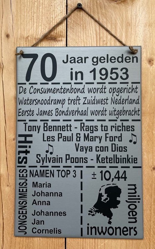 Bordjes glitter 70e verjaardag (8 stuks) - A Ballonnen
