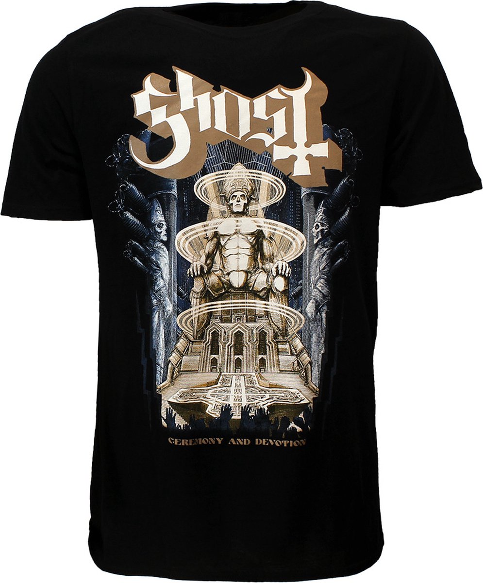 Ghost Ceremony & Devotion T-Shirt - Officiële Merchandise - M
