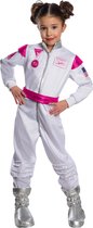 Rubies - Barbie Kostuum - Kinder Astronaut Barbie Kostuum Meisje - roze,wit / beige,zilver - Maat 116 - Carnavalskleding - Verkleedkleding