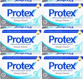 Protex Handzeep Deep Clean - Antibacteriële Handzeep - 6 x 90g - Voor Gezicht en Lichaam - Soap - Zeep Blok - Handzeep Voordeelverpakking