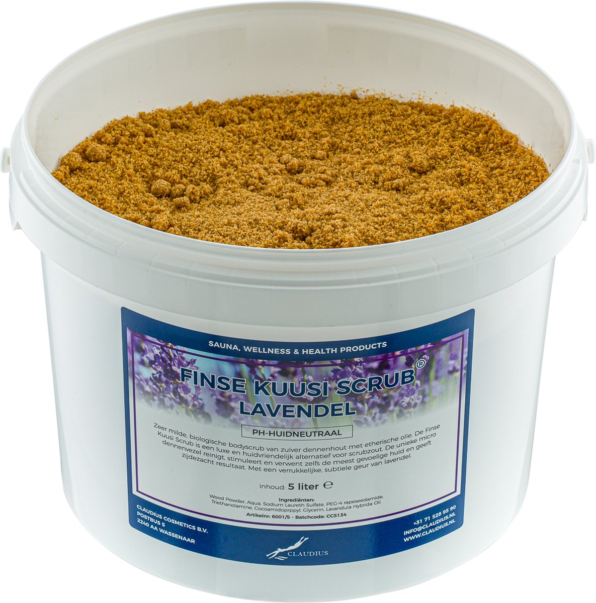 Goedkoopste Kuusi Scrub Lavendel 5 liter - Hydraterende Lichaamsscrub
