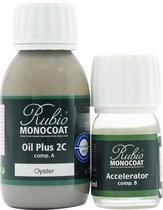 Rubio Monocoat Oil Plus 2C - Huile pour bois écologique en 1 couche pour Binnenshuis - Huître, 130 ml