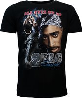 2PAC T-shirt Tupac Shakur All Eyez On Me Zwart - Merchandise Officielle