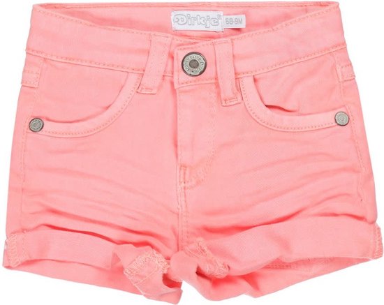 Dirkje Meisjes Kinderkleding Jeans Short Pink - 56
