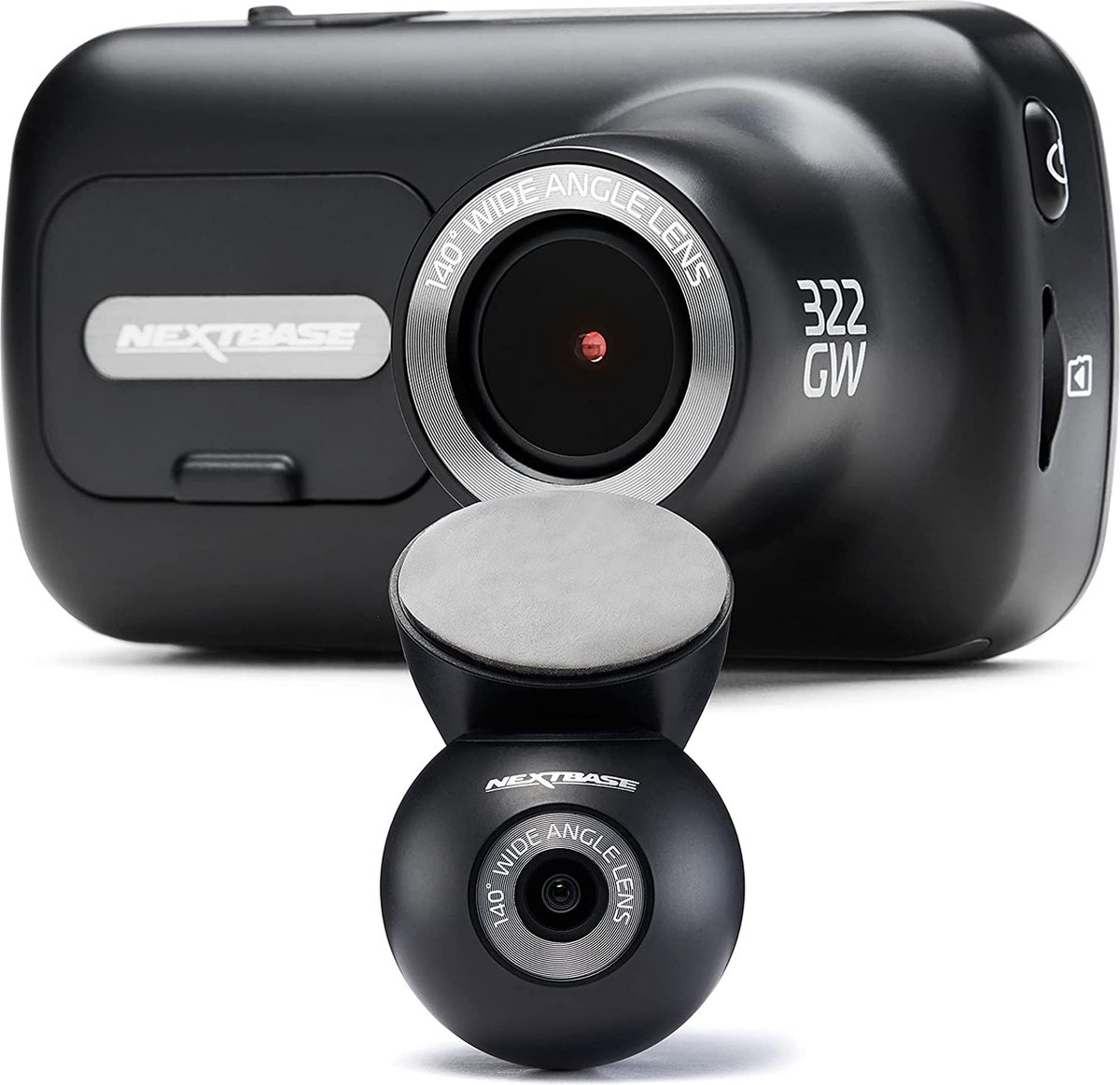 Nextbase 322GW en Rearwindow dashcam voor auto voor en achter - wifi - Auto camera - GPS - SOS functie