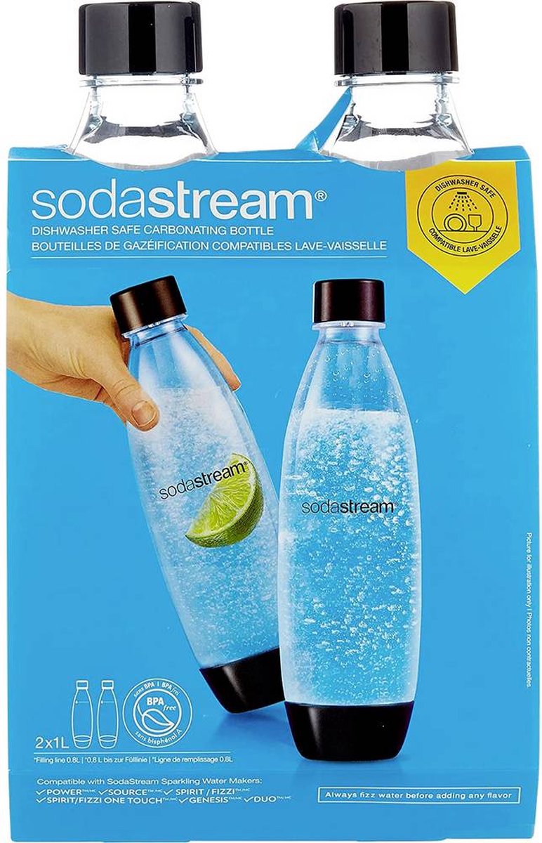 SodaStream - 2-pack vaatwasserbestendige flessen 1L |