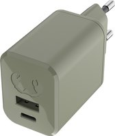 Fresh 'n Rebel Mini Charger USB-C + A PD // 45W - Dried Green