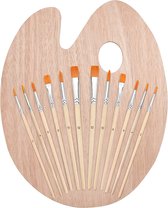 Verf Kwasten - verfroller - Acrylverven -aint brush roll - paint stuff - Verf Borstels Set - Paint Brushes Set 12