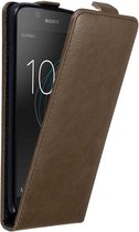 Cadorabo Hoesje geschikt voor Sony Xperia L1 in KOFFIE BRUIN - Beschermhoes in flip design Case Cover met magnetische sluiting