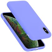 Cadorabo Hoesje geschikt voor Apple iPhone XS MAX in LIQUID LICHT PAARS - Beschermhoes gemaakt van flexibel TPU silicone Case Cover