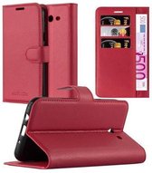 Cadorabo Hoesje voor Samsung Galaxy J5 2017 US Version in KARMIJN ROOD - Beschermhoes met magnetische sluiting, standfunctie en kaartvakje Book Case Cover Etui