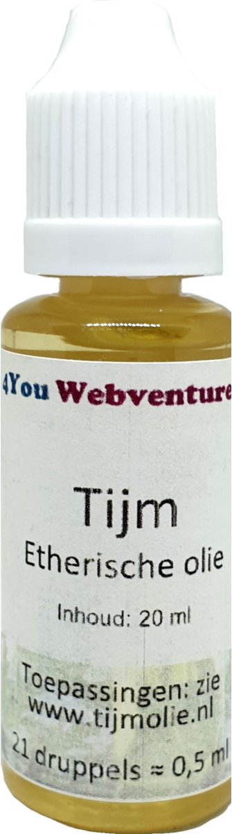 Goedkoopste Pure etherische tijmolie - 20 ml - essentiële etherische olie