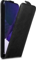 Cadorabo Hoesje geschikt voor Samsung Galaxy NOTE 20 ULTRA in ZWARTE NACHT - Beschermhoes in flip design Case Cover met magnetische sluiting