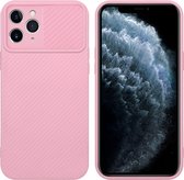 Cadorabo Hoesje geschikt voor Apple iPhone 11 PRO MAX in Bonbon Roze - Beschermhoes van flexibel TPU-silicone Case Cover en met camerabescherming