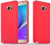 Cadorabo Hoesje geschikt voor Samsung Galaxy NOTE 5 in CANDY ROOD - Beschermhoes gemaakt van flexibel TPU silicone Case Cover