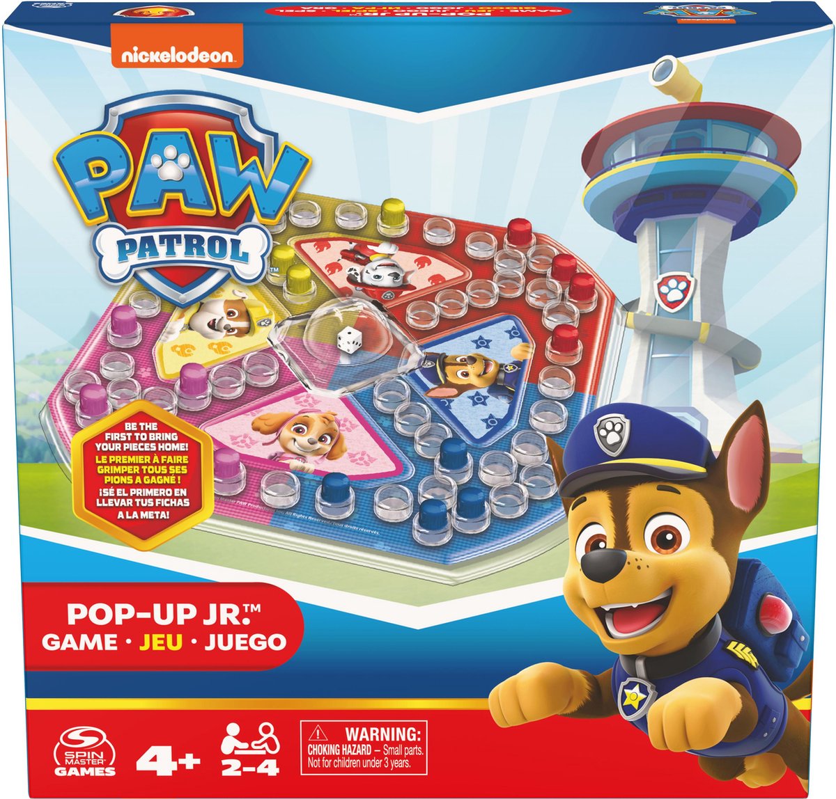 Spin Master Games, Jeu Pop-Up pour enfants, jeu de société coloré pour 2 à  4 joueurs, jeu familial, super cool, jeux amusants, pour les enfants à