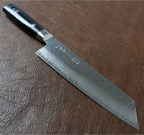 Couteau de chef Yaxell Zen Kiritsuke – 20 cm Acier VG10, 37 couches Damas, Lame martelée