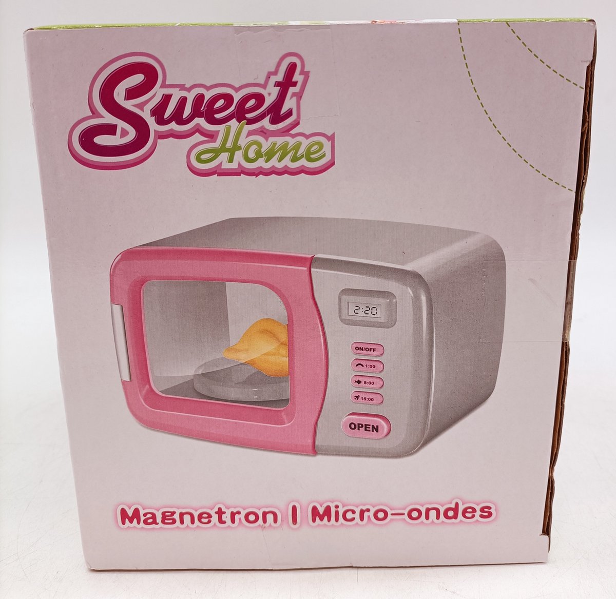 Magnetronschaal met deksel/ventiel - 1 liter - roze - kunststof | Fun