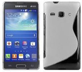 Cadorabo Hoesje voor Samsung Galaxy ACE 3 in MAGNESIUM WIT - Beschermhoes gemaakt van flexibel TPU silicone Case Cover