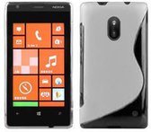 Cadorabo Hoesje geschikt voor Nokia Lumia 620 in SEMI-TRANSPARANT - Beschermhoes gemaakt van flexibel TPU silicone Case Cover