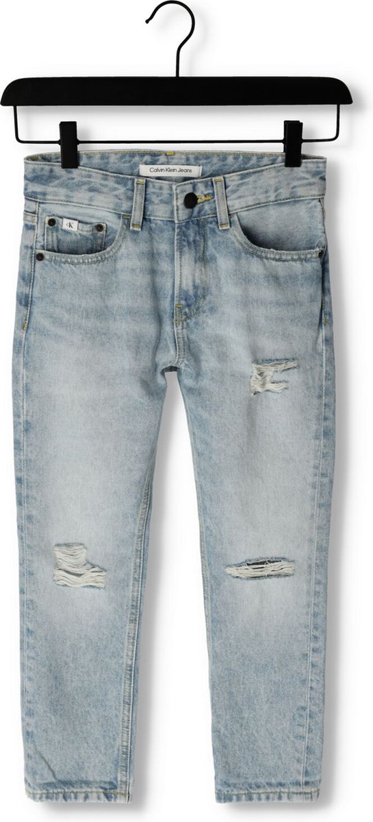 Calvin Klein Dad Fit Chalky Blue Jeans Jongens Broek Blauw Maat 140