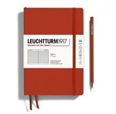 Leuchtturm1917 A5 Medium Notitieboek ruled Natural Colours softcover Fox Red