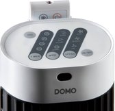 Domo DO8126 ventilateur Noir, Acier inoxydable