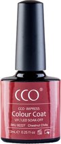 CCO Shellac - Gel Nagellak - kleur Chestnut Chills 92227 - Bruin - Dekkende kleur - 7.3ml - Vegan