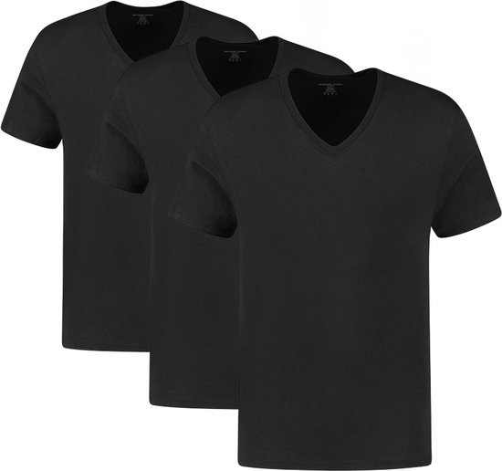Michael Kors performance cotton 3P V-hals shirts basic zwart - M