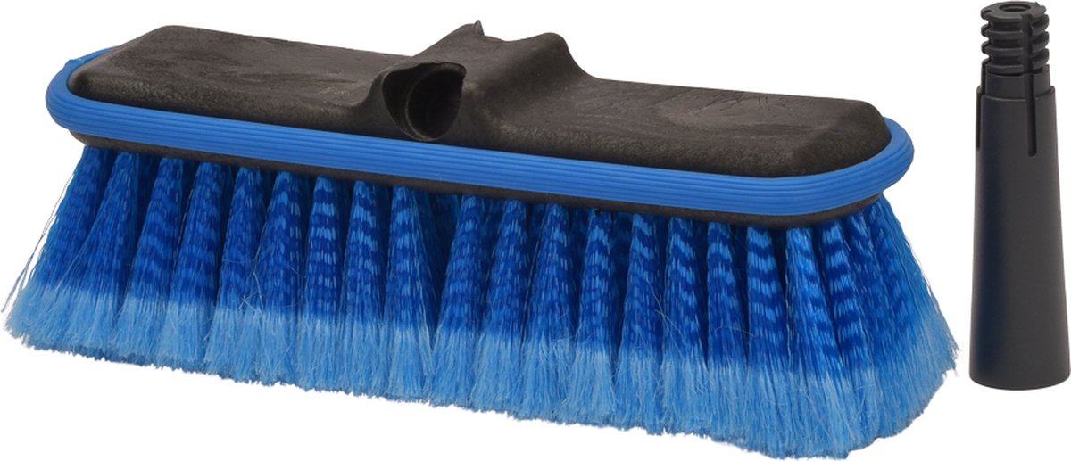 D&L Professionele Wasborstel met Stootrand - 25cm - Blauw