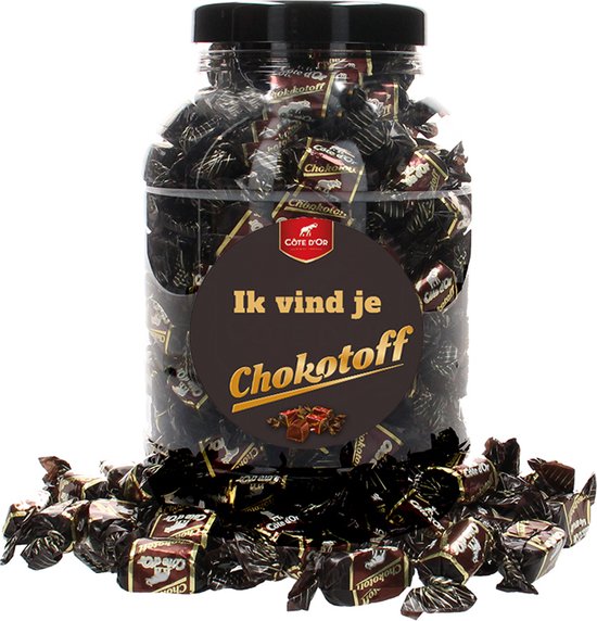 Côte d'Or Chokotoff met sticker "Ik vind je Chokotoff" - 1600g