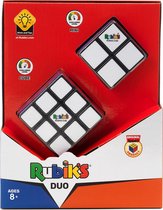 Spin Master Rubik’s CUBE COFFRET ADVANCED 3x3 + 2x2 - Jeu de Casse-Tête Coloré - Pack de Cubes 2x2 et 3x3 Originaux Correspondance de Couleurs - 6064009 - Jouet Enfant 8 Ans et +
