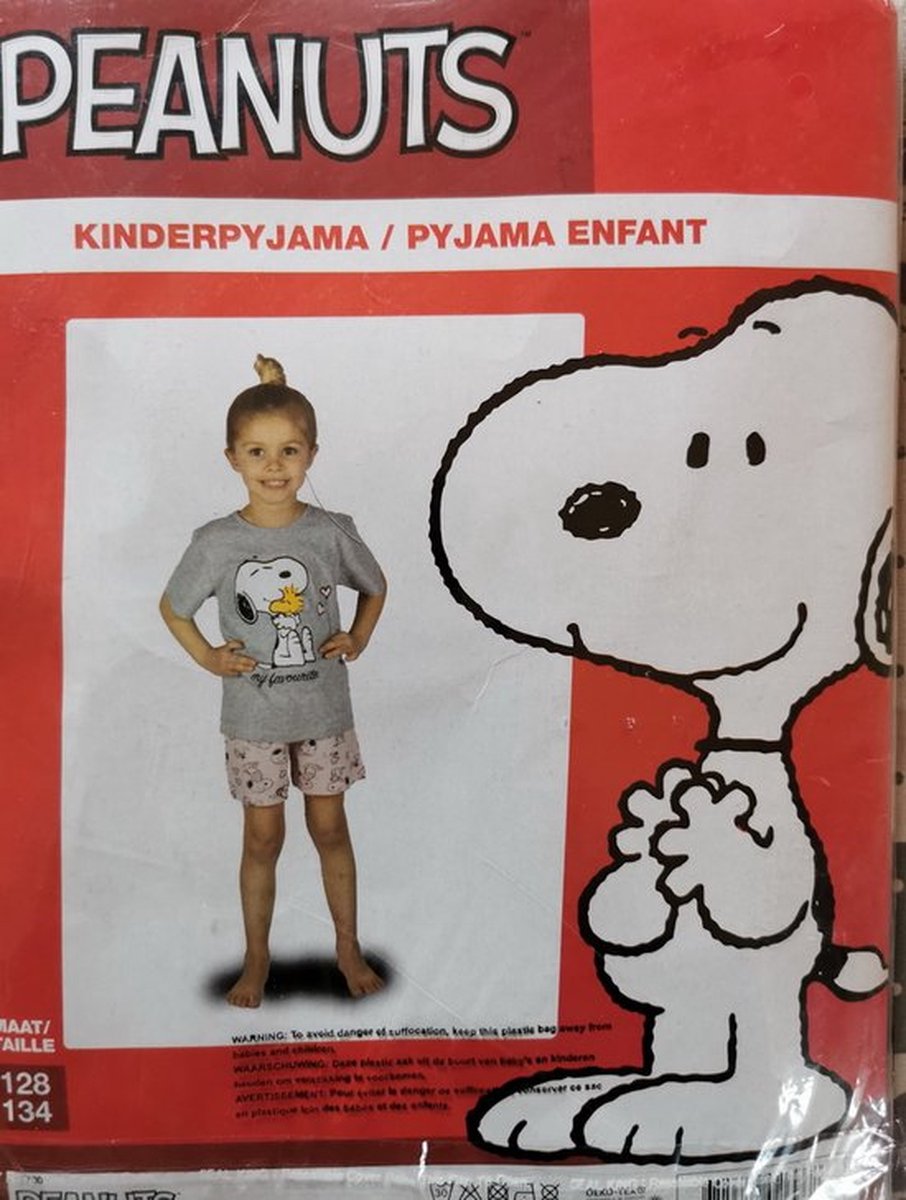 SNOOPY (PEANUTS) kinder Pyjama meisjes 104/110