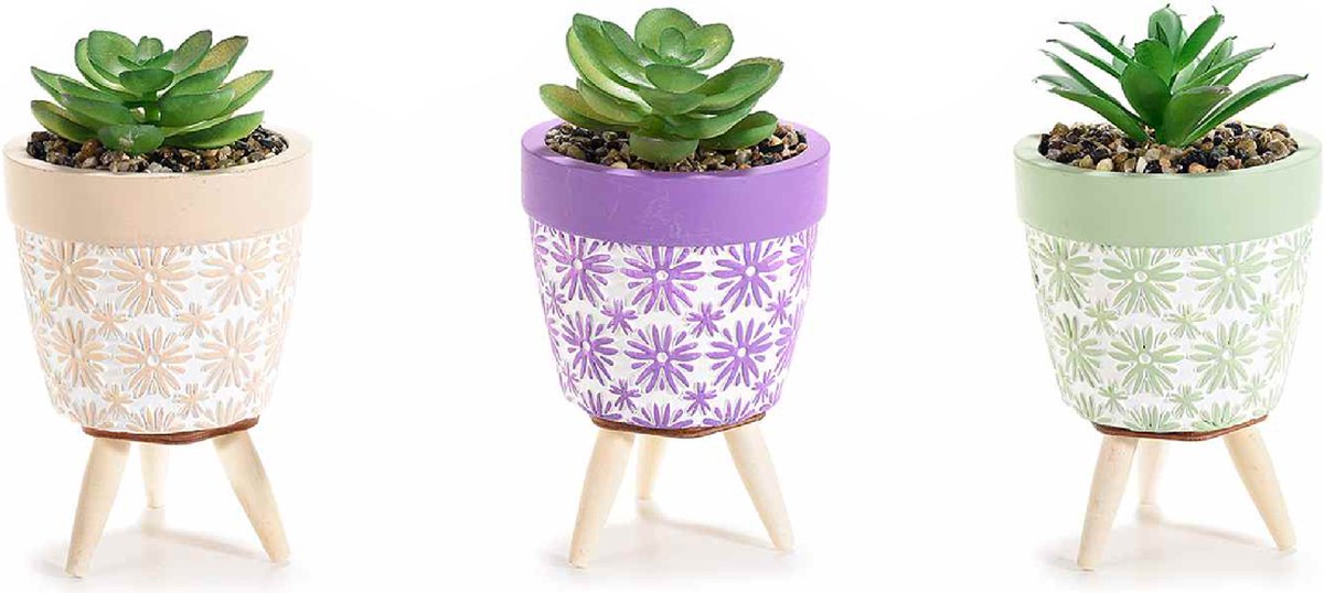 Bloempot Met Kunstplanten Set 3 Stuks 7 5 Cm 13 5 Cm Hoog bloempot-met-kunstplanten-set-3-stuks-7-5-cm-13-5-cm-hoog