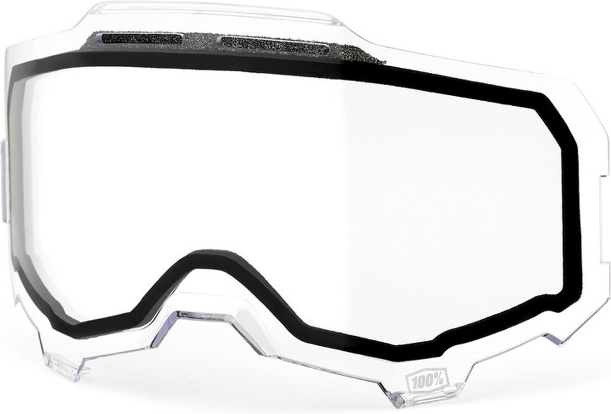 100% Armega Goggles Replacement Lens Dual Pane Vented - Clear -