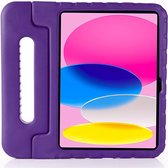 CaseBoutique Étui pour tablette Kinder adapté à iPad 10.9 (10e génération) - Violet - Mousse EVA