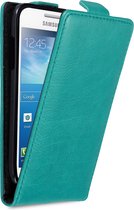 Cadorabo Hoesje geschikt voor Samsung Galaxy S4 MINI in BENZINE TURKOOIS - Beschermhoes in flip design Case Cover met magnetische sluiting