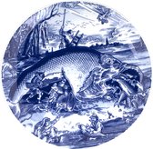 ROYAL DELFT Schiffmacher Pisces Bruegel - tattoo wandbord sierbord - 28 cm