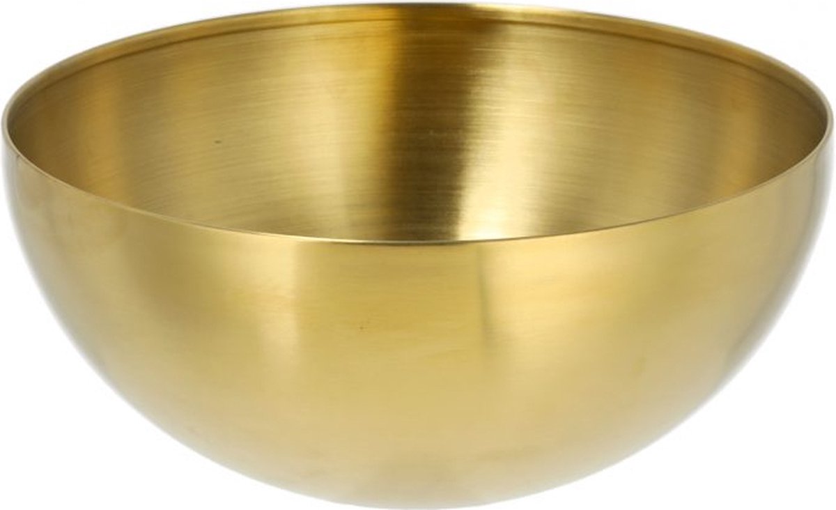Serveer Kom Bowl RVS – Goud – Large – Ø 20 x H9 cm
