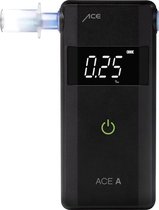ACE A Alcoholtester Zwart 0 tot 4 ‰ Weergave van verschillende eenheden, Alarm, Incl. display, Countdown-functie