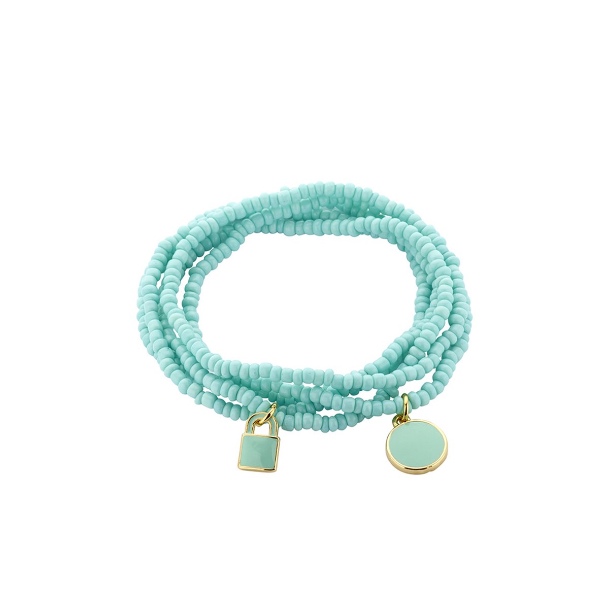 Les Cordes - Armband - GORDES (AB) - Kleur Groen - Metaal - Sieraad Dames - Juwelen - Minimalistische armbanden