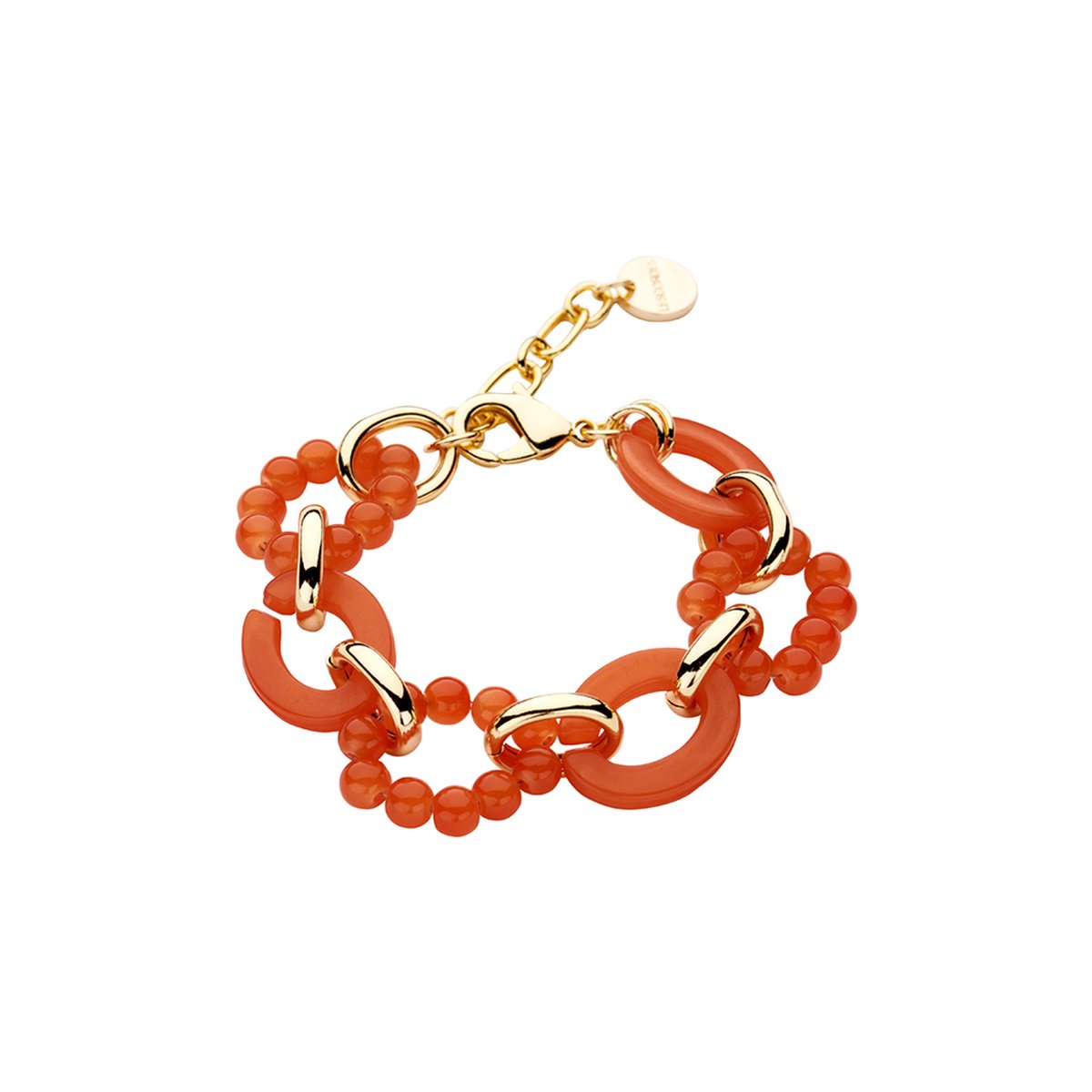 Les Cordes - Armband - DALICIA (AB) - Oranje - Metaal - Sieraad Dames - Juwelen
