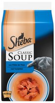 4x Sheba - Soupe Classic au thon - Nourriture pour chat - 4x40 g