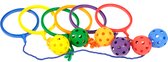 MD Sport - Enkelbal - Schoolplein speelgoed - Set van 6 - 6 Kleuren