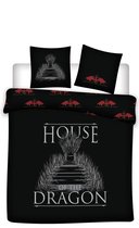 House of The Dragon Dekbedovertrek Targaryen - Lits Jumeaux - 240 x 220 cm - Polyester