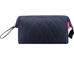 Reisenthel Travelcosmetic Toilettas - 4L - Rhombus Midnight Gold Blauw