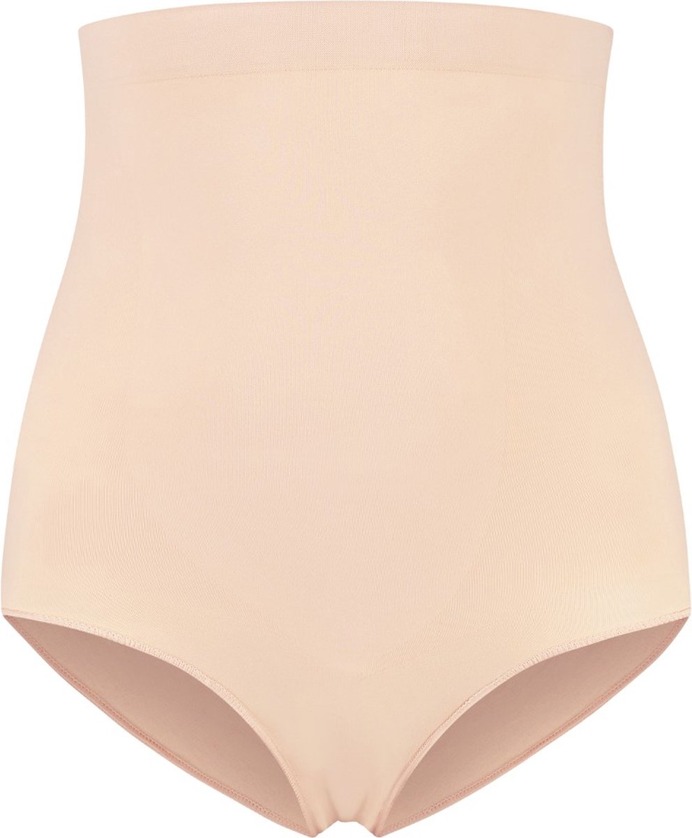 Bye Bra Soft Touch Seamless High Waist Brief, Beige, M